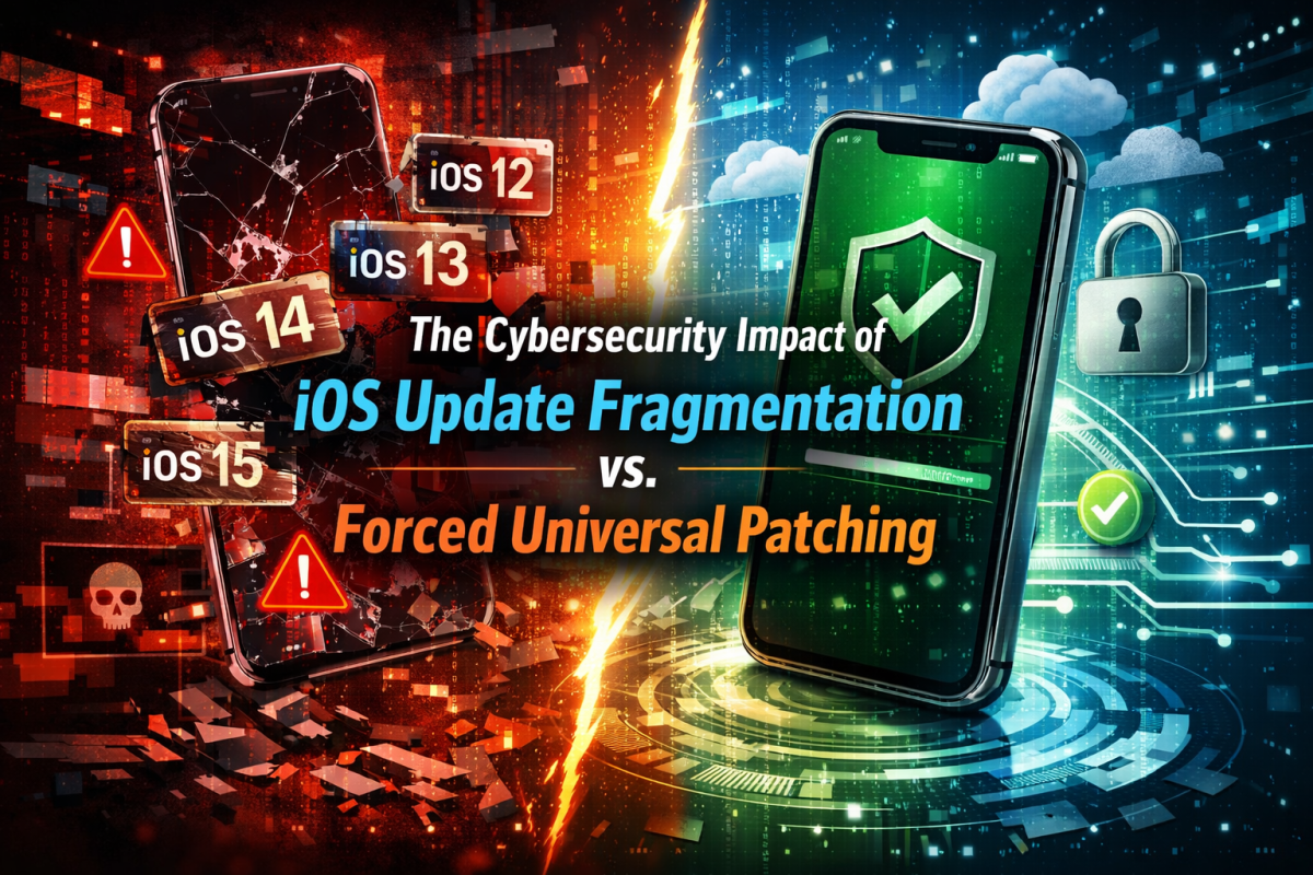 The Cybersecurity Impact of iOS Update Fragmentation vs. Forced Universal Patching
